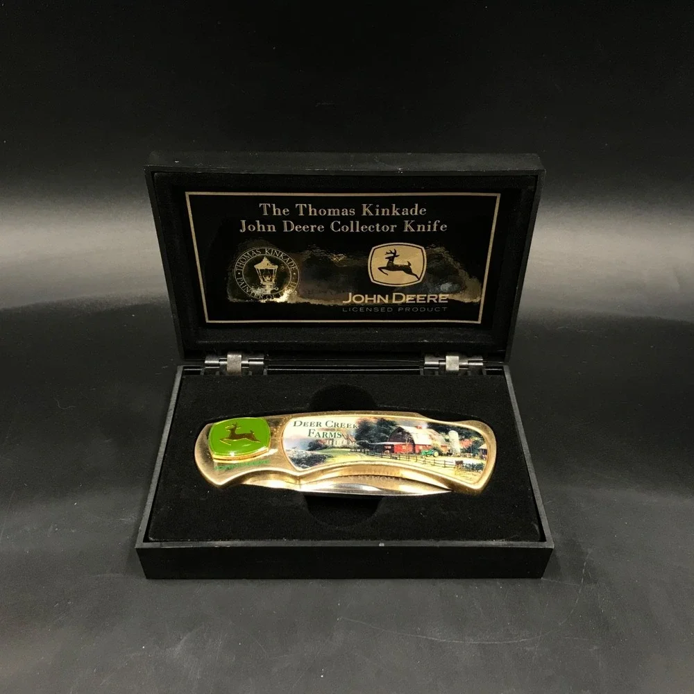 Collector Knife John Deere Thomas Kinkade Blade Stainless Steel Deer Creek